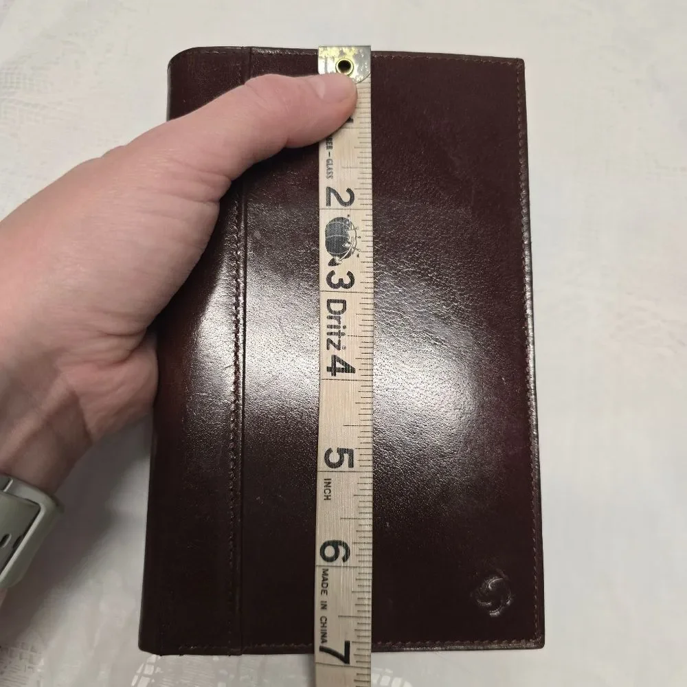 Vintage Samsonite Genuine Brown Leather Wallet Travel Organizer Business Casual